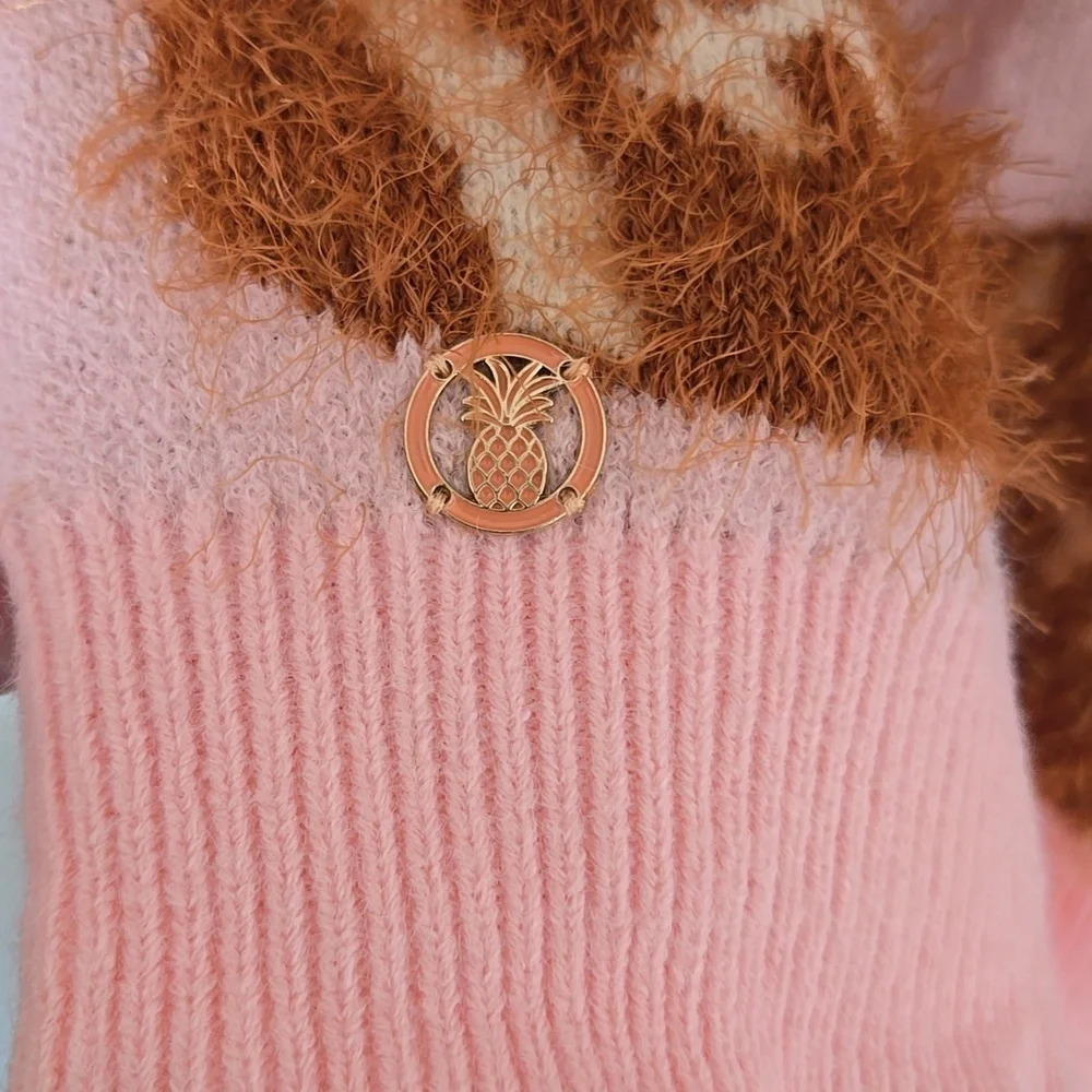 Simply Southern | Fuzzy Pink Football Sweater Size XXL NWT - Picture 8 of 8